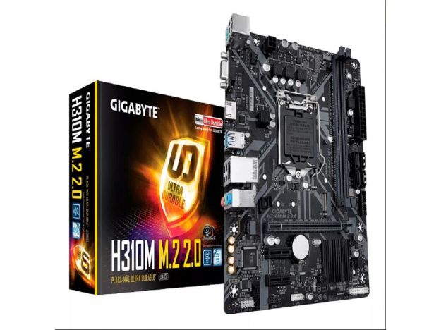 imagem de Placa Mae Gigabyte Intel (1151) Ddr4 Micro Atx - H310m M.2 2.0 - 8ºger - Atualizada P/ 9ºger