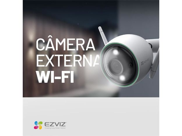 imagem de Camera Ezviz Residencial Wifi Ip Externa Full Hd 1080p Cs-C3n-B0-3h2wfrl