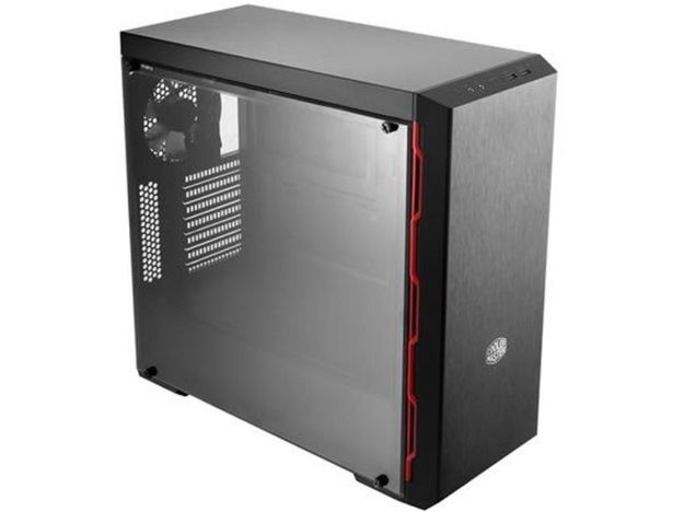 imagem de Gabinete Cooler Master Masterbox Mb600l Vermelho, Atx, Lateral em Acrilico Transparente, Psu Cover - Mcb-B600l-Kann-S00