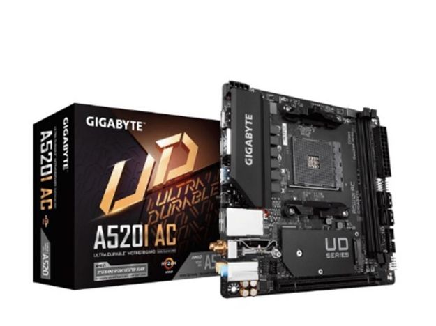 imagem de Placa Mae Gigabyte Amd (Am4) Ddr4 Mini-Itx Chipset A520 - A520i Ac