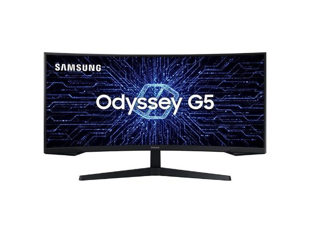 imagem de Monitor Samsung 34" Led/Va Gamer Curvo Wqhd 165 Hz 1ms Hdmi Displayport Freesync - Lc34g55twwlxzd