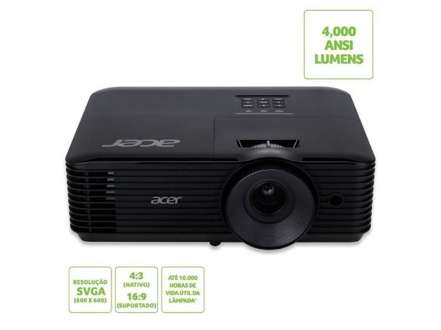 imagem de Projetor Acer X1126ah 4.000 Lumens Dlp Svga 3d Hdmi - Mr.Jr711.016