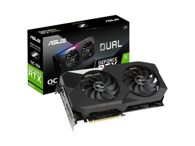 imagem de Placa de Video Asus Geforce Rtx 3070 Oc 8gb Gddr6 256 Bits Lhr * - Dual-Rtx3070-O8g-V2