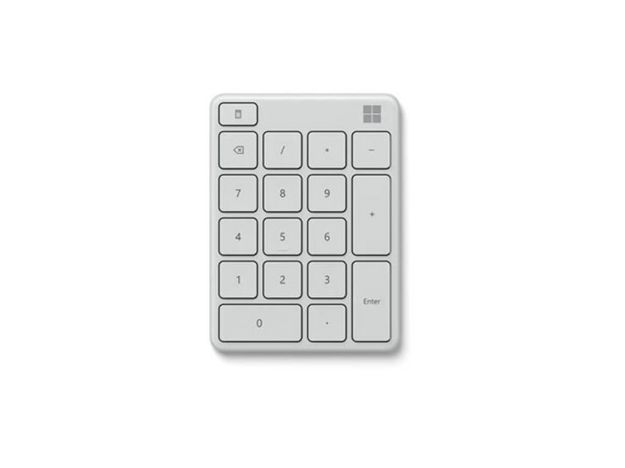 imagem de Teclado Numerico Microsoft Bluetooth Branco 23o-00030