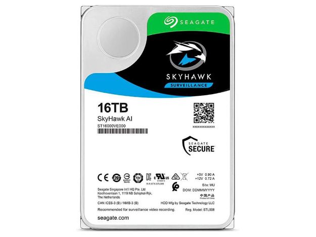 imagem de Hdd Seagate Skyhawk Ai 16tb P/ Seguranca / Vigilancia/ Dvr - St16000ve000