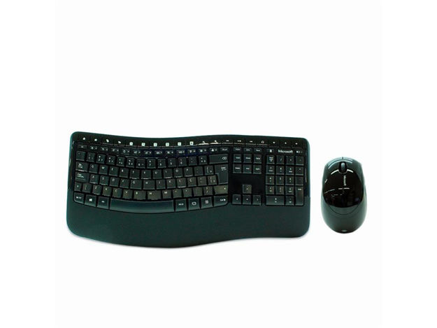 Kit Teclado e Mouse Microsoft Wireless Comfort 5050 - Pp4-00005
