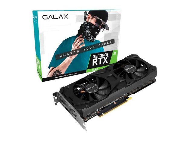 imagem de Placa de Video Galax Geforce Rtx 3060 1 Click Oc 8gb Gddr6 128bits - 36nsl8md6occ