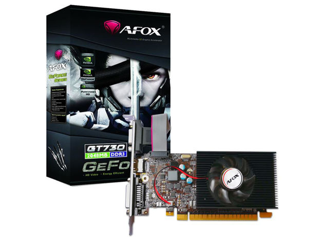imagem de Placa de Video Afox Geforce Gt730 2gb Ddr3 128 Bits - Hdmi - Dvi - Vga - Af730-2048d3l6
