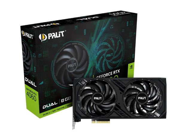 imagem de Placa de Video Palit Geforce Rtx 4060 Dual 8gb Gddr6 128 Bits - Ne64060019p1-1070d