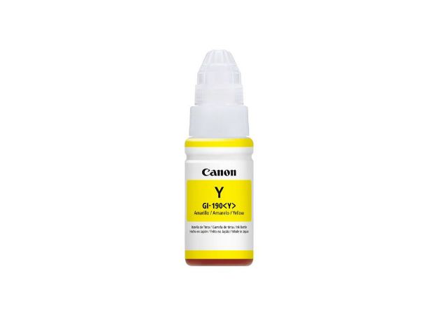 imagem de Refil de Tinta Canon Amarelo Gi-190 Y 70ml - 0670c001ac