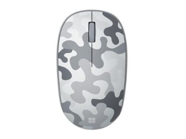 imagem de Mouse Microsoft sem Fio Usb Bluetooth 4 Botoes Low Energy Branco Camuflado - 8kx-00001