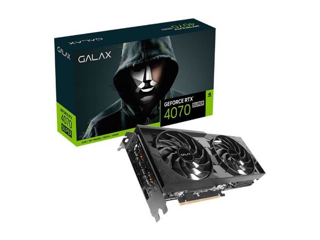 imagem de Placa de Video Galax Geforce Rtx 4070 Super 1-Click Oc 2x 12gb Gddr6x 192 Bits - 47som7md9psu