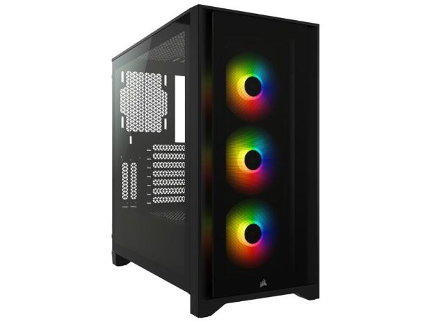 imagem de Gabinete Corsair Icue 4000x Lateral em Vidro Temperado Atx Preto - Cc-9011204-Ww