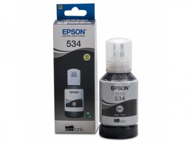 imagem de Garrafa de Tinta Epson T534 Preta - T534120-Al
