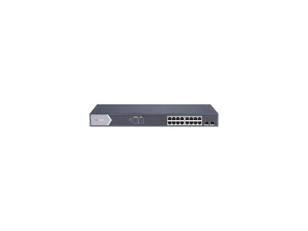 imagem de Switch Hikvision Gerenciavel Metalico Gigabit Ds-3e1518p-Ei/M 16 Portas Poe 10/100/1000mbps  02 Portas Sfp Giga