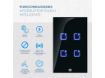 imagem de Interruptor Touch Inteligente 4 Botoes Wi-Fi 10a + Rf com Placa 4x2 Weg Home Branco