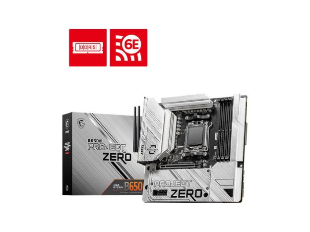 imagem de Placa Mae Msi Amd (Am5) Ddr5 Micro Atx - B650m Project Zero