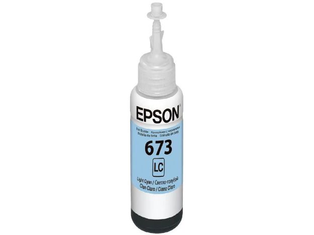 imagem de Garrafa de Tinta Epson Ciano Claro 70ml - T673520-Al