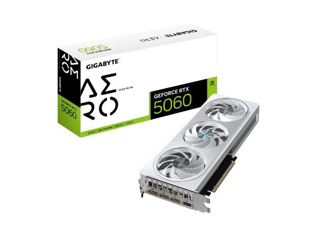 imagem de Placa de Video Gigabyte Geforce Rtx 5060 Aero Oc 8gb Gddr7 128 Bits (F) - Gv-N5060aero Oc-8gd