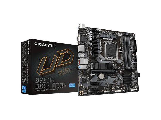 imagem de Placa Mae Gigabyte Intel (Lga1700) Ddr4 Micro Atx - B760m Ds3h Ddr4 1.0