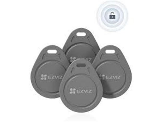 imagem de Cjt. 4 Pecas Tag de Acesso Por Proximidade Ezviz Cs-Dl-Ic-Cpu-R200-Gr P/ Fechaduras
