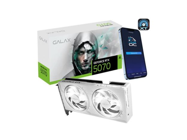 imagem de Placa de Video Galax Geforce Rtx 5070 1-Click Oc White 12gb Gddr7 192 Bits- 57non7mdbswh