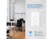 imagem de Interruptor Touch Inteligente 2 Botoes Wi-Fi 10a + Rf com Placa 4x2 Weg Home Pret.