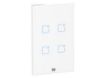 imagem de Interruptor Touch Inteligente 4 Botoes Wi-Fi 10a + Rf com Placa 4x2 Weg Home Branco