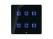 imagem de Interruptor Touch Inteligente 6 Botoes Wi-Fi 10a + Rf com Placa 4x4 Weg Home Preto.