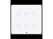 imagem de Interruptor Touch Inteligente 6 Botoes Wi-Fi 10a + Rf com Placa 4x4 Weg Home Branco