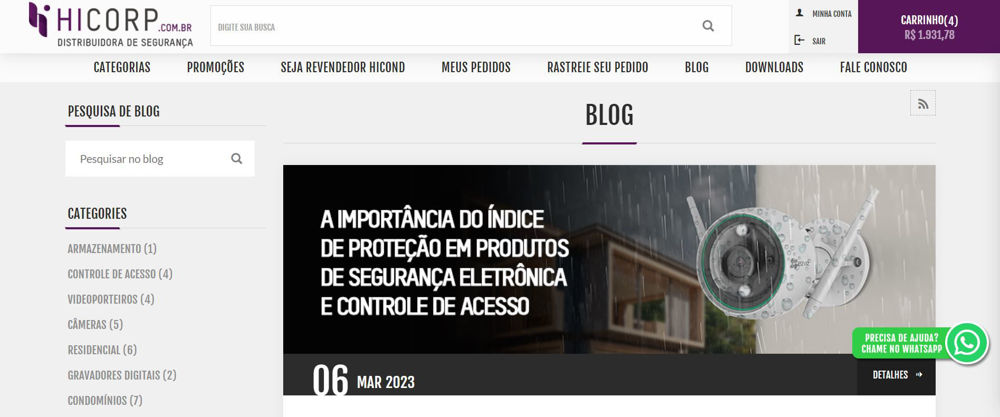 Blog de empresa de segurança eletrônica